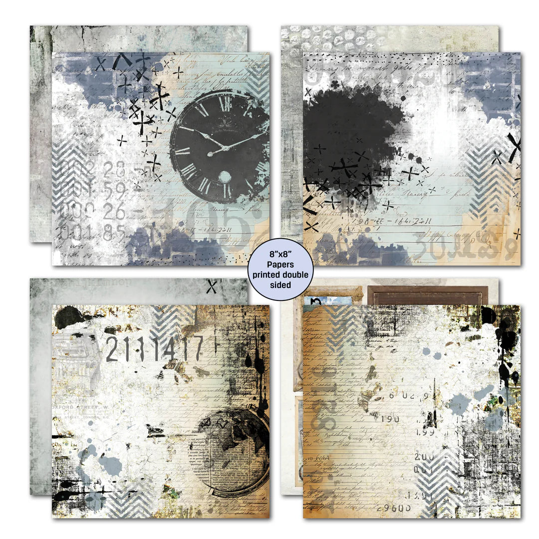 3 Quarter Designs - Eclectic Clockwork 8x8 Pack