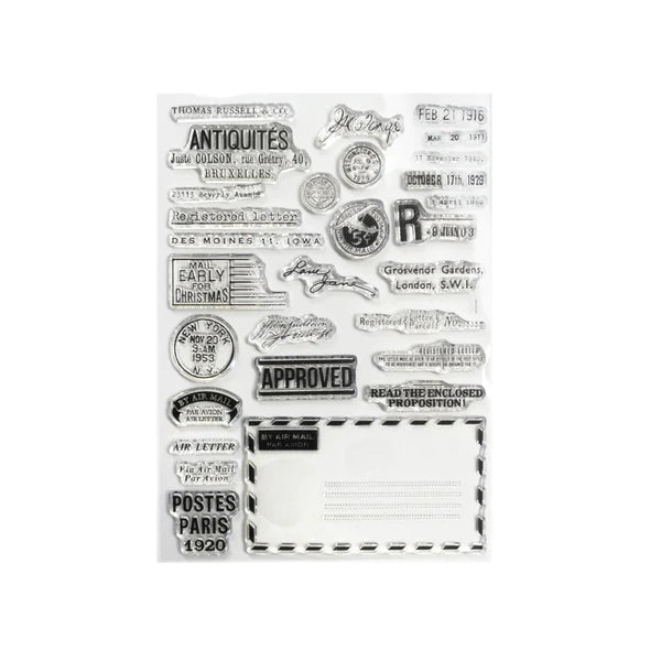 Elizabeth Craft Clear Stamps - Correspondence From The Past 1