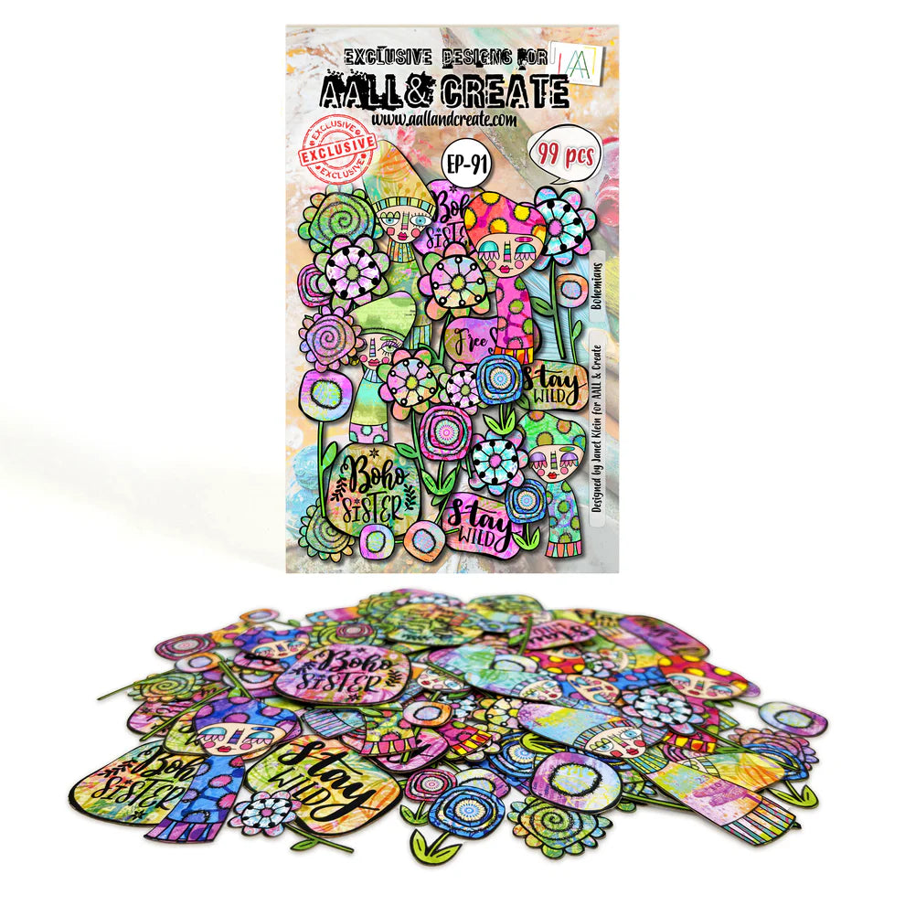 AALL & CREATE - Ephemera Die Cuts  - Bohemians  #EP-91