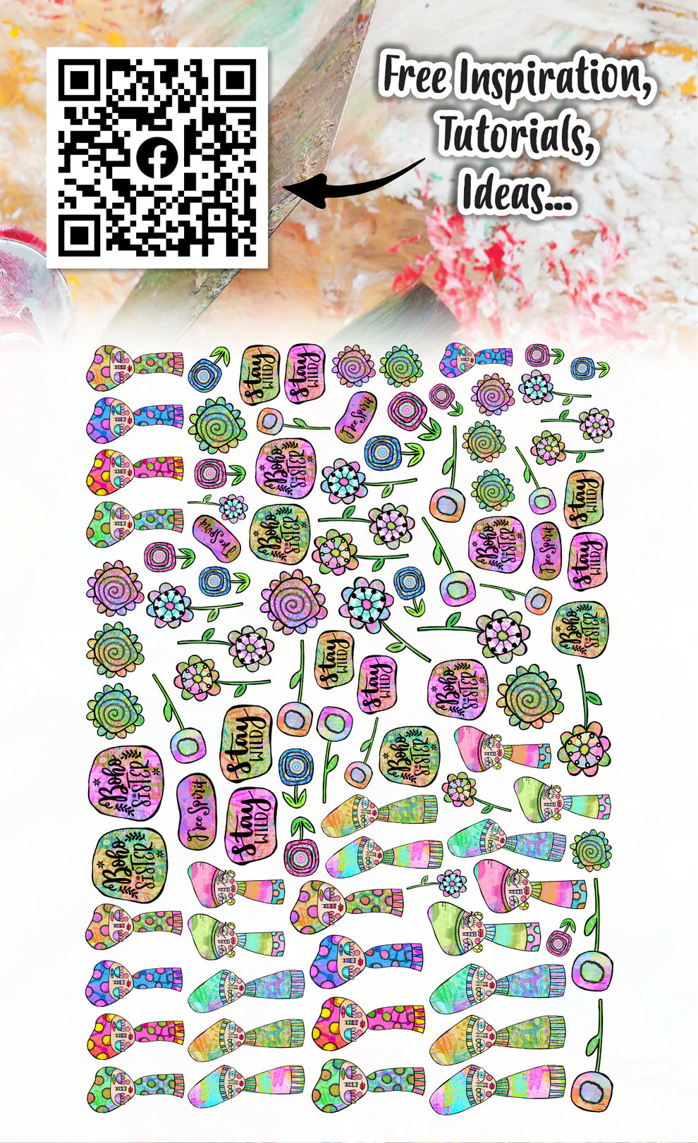 AALL & CREATE - Ephemera Die Cuts  - Bohemians  #EP-91