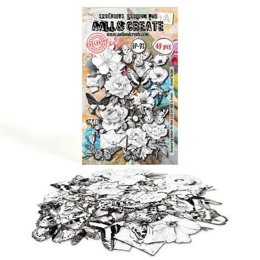 AALL & CREATE - Ephemera Die Cuts  - Gravel Script  #EP-93