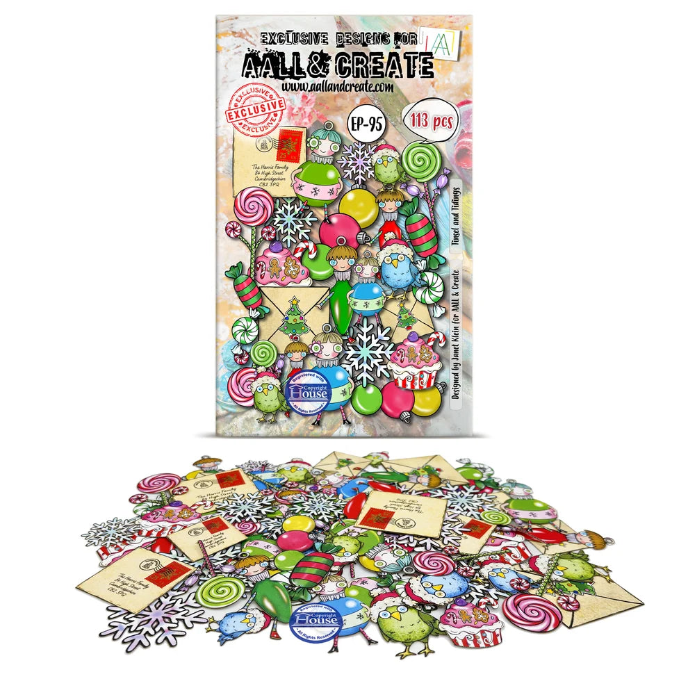 AALL & Create - Ephemera Die Cuts - Tinsel And Tidings # EP-95