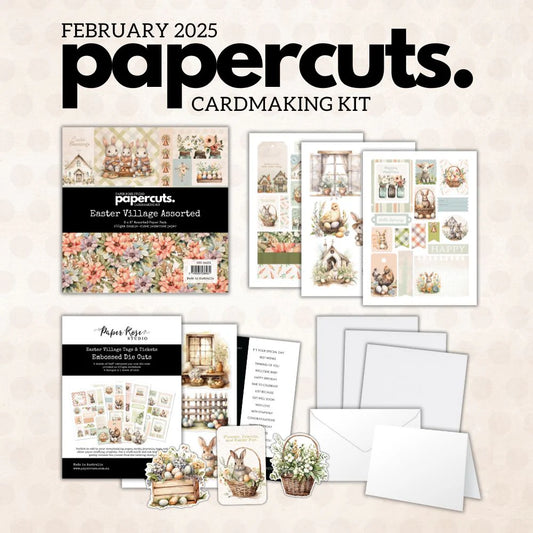Paper Rose - Papercuts Card Making Kits - February 2025 Vintage Easter