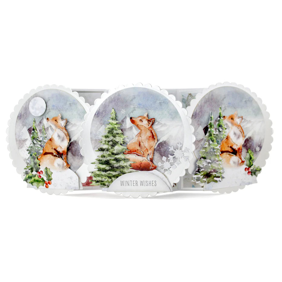 Katy Sue - Watercolour Christmas Animals - Pop Up Card Making Kit