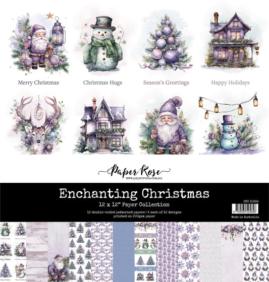 Paper Rose - Enchanting Christmas 12 x 12  Paper Collection
