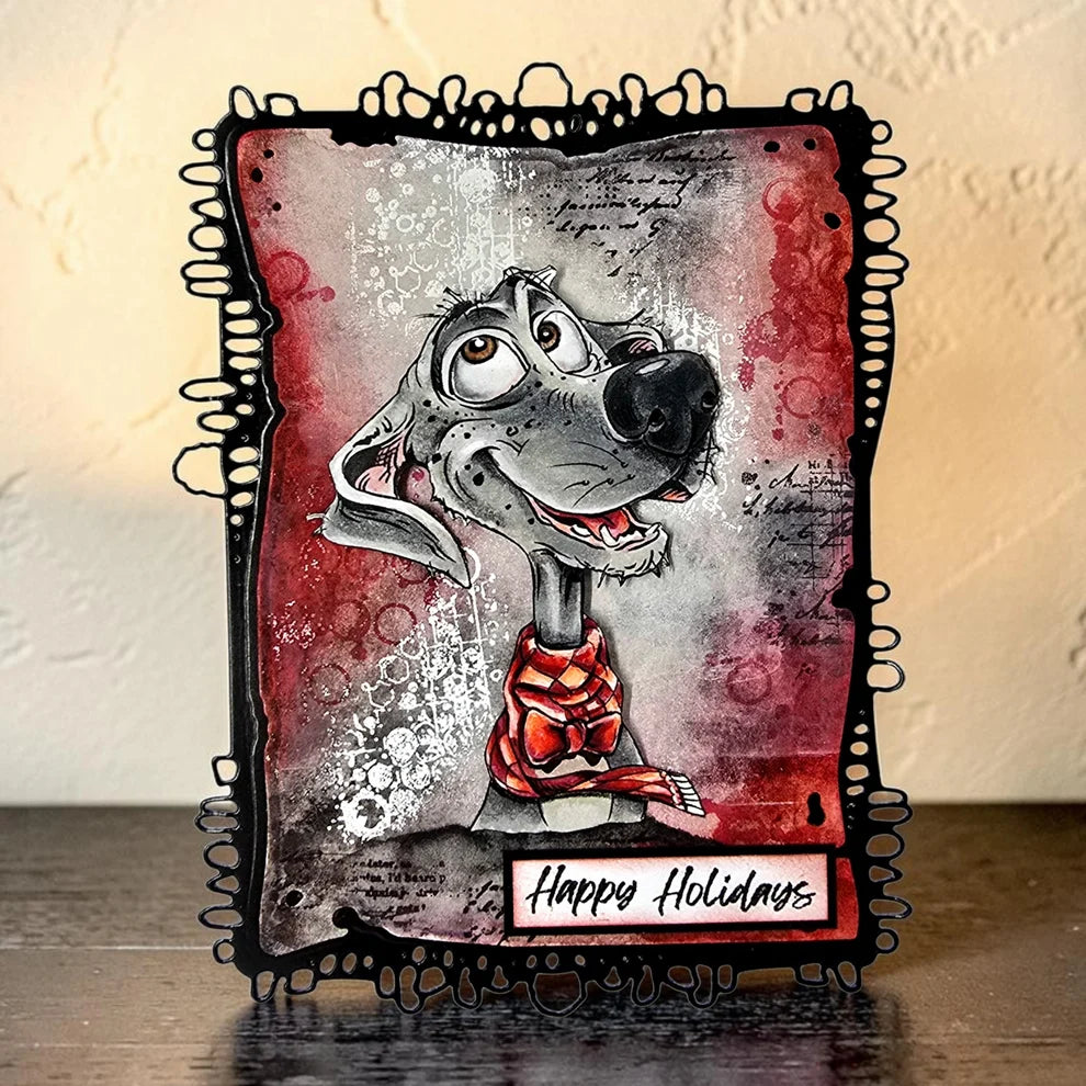 AALL & CREATE - A6 Stamps -Merry Woofmas # 1493