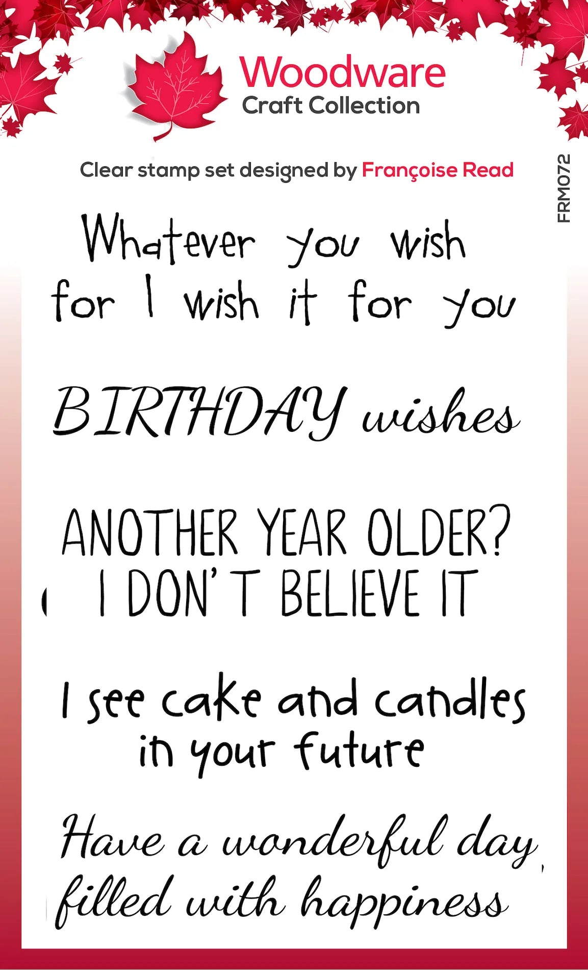 Woodware Craft Collection - More Wishes