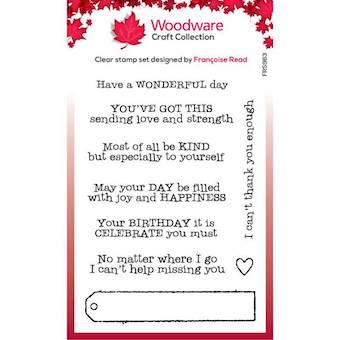 Woodware Craft Collection - Long Tag Wishes
