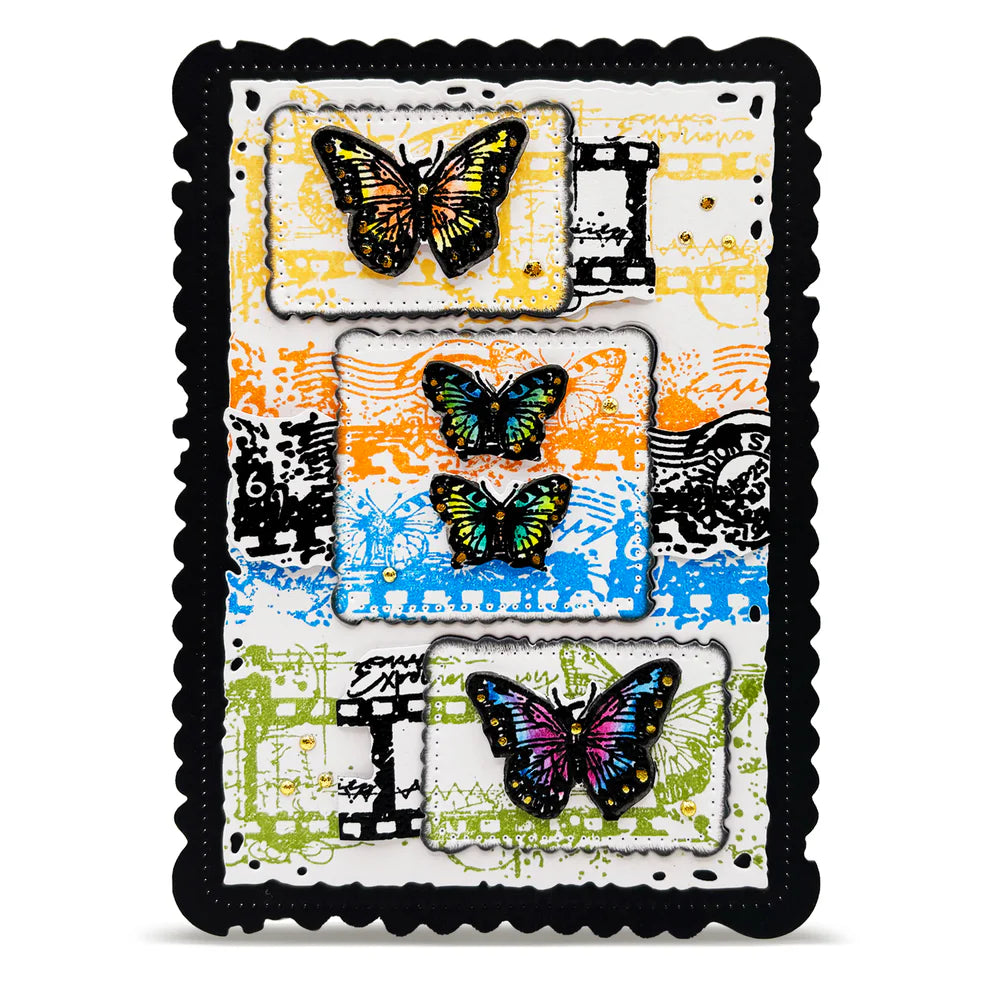 AALL & CREATE - A6 Stamps - Torn Prints #TP - 1336