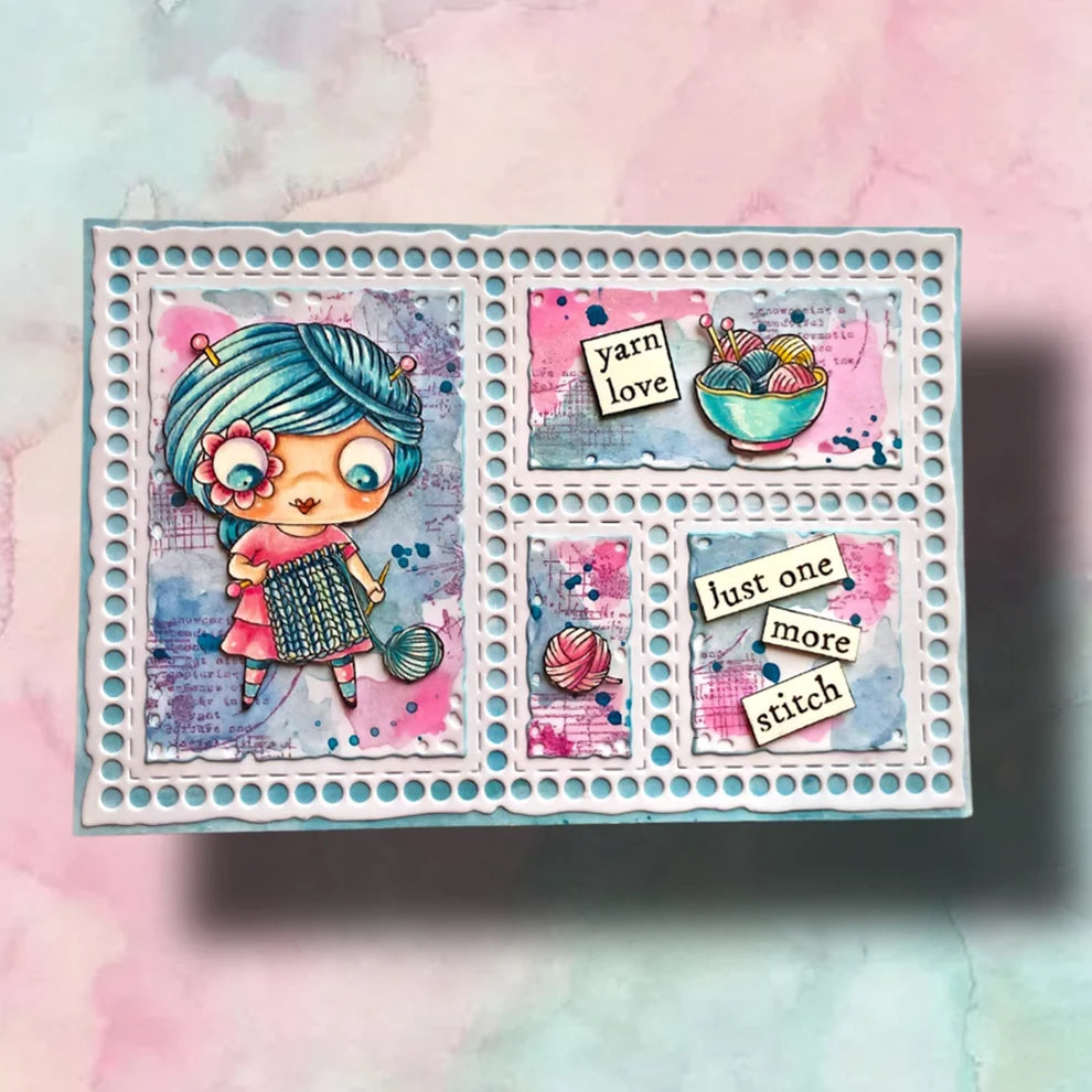 AALL & CREATE - A7 Stamps - Yarn love #1502