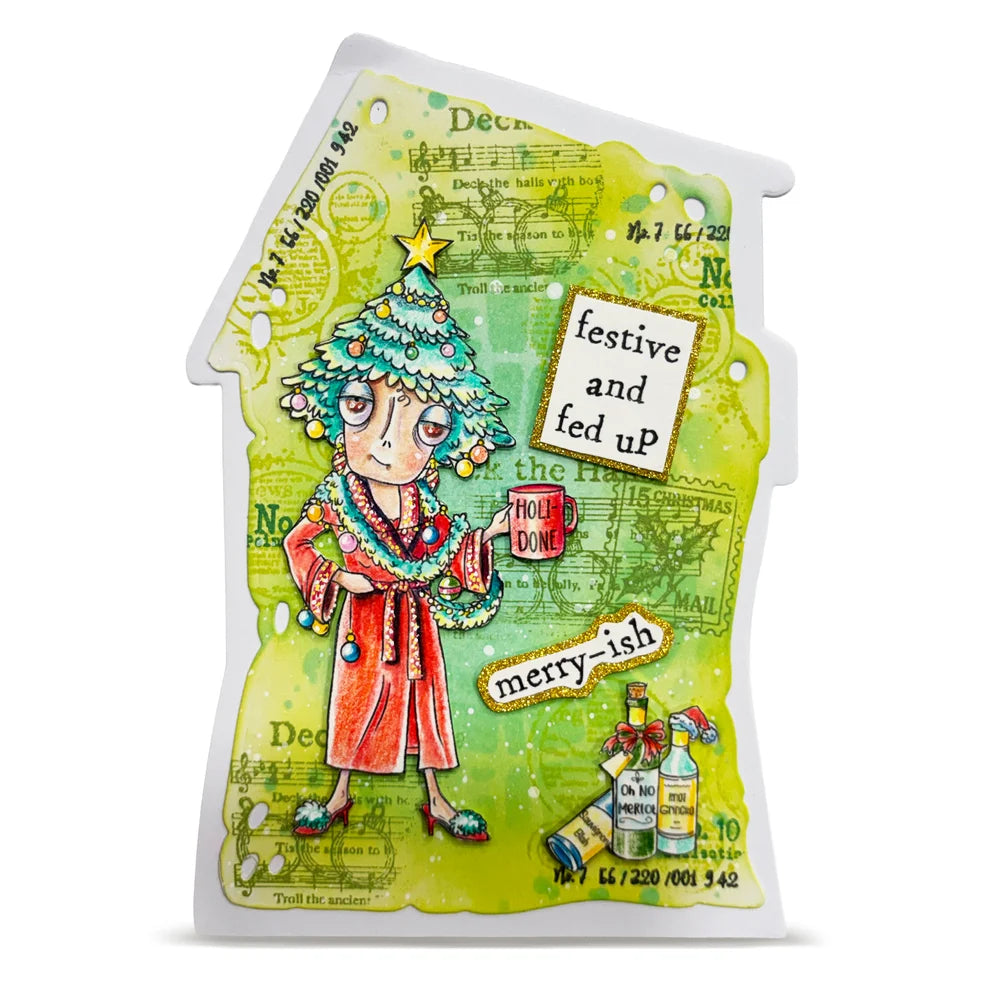 AALL & CREATE - A7 Stamps - Holi-Done Dee  #1386