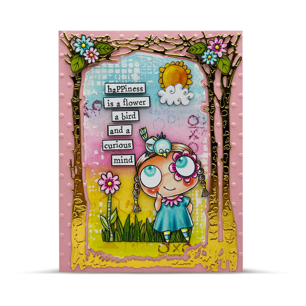 AALL & CREATE - A7 Stamps -Happiness Is # 1283