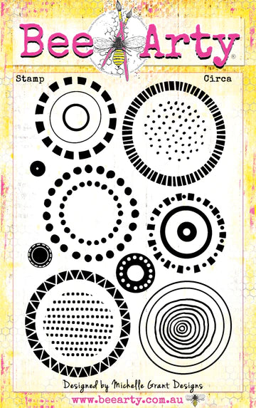 Bee Arty Acrylic Stamps - Full Circle - Crica