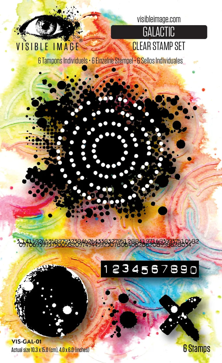 Visible Image clear stamps - Galactic