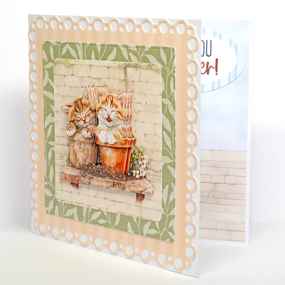 Katy Sue - Die Cut Topper & Decoupage Collection - Crafty Kittens