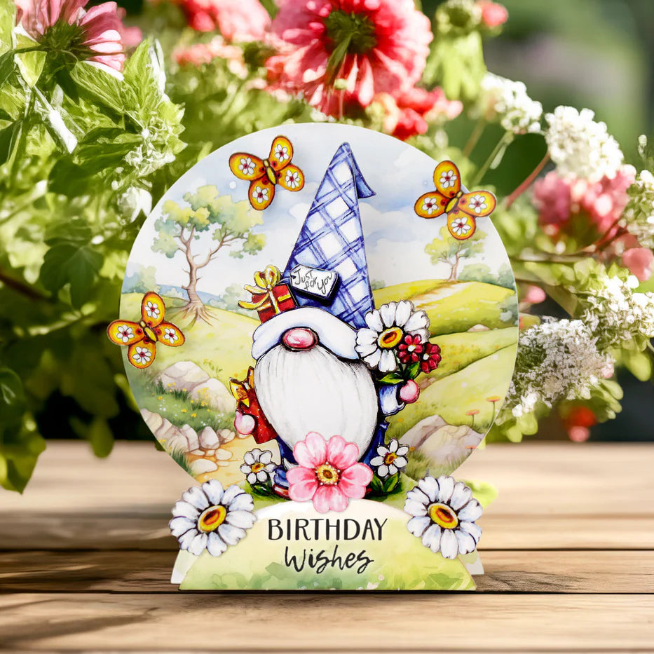 Katy Sue - Garden Gnomes -  Pop Up Card Making Kit