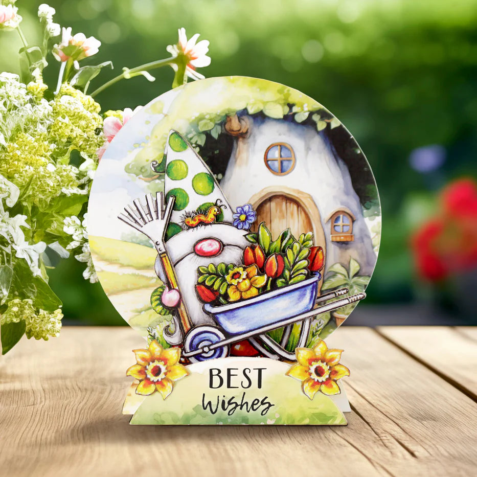 Katy Sue - Garden Gnomes -  Pop Up Card Making Kit