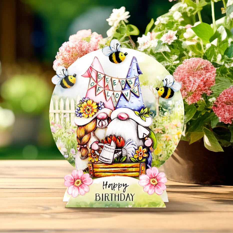 Katy Sue - Garden Gnomes -  Pop Up Card Making Kit