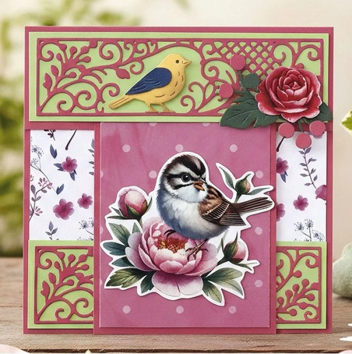 3D Push Out - Whispers Of Nature Berrie's Beauties - Brown