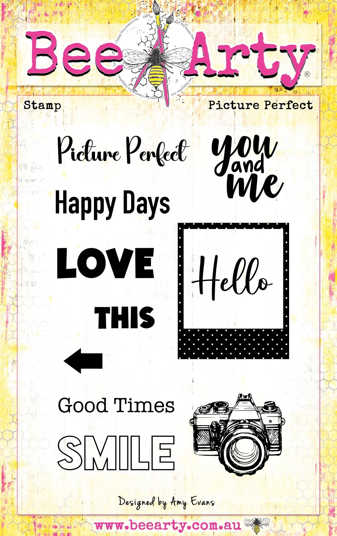 Acrylic  Stamps -  Picture Perfect - Happy Snaps