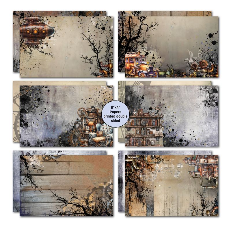 3 Quarter Designs - Rustic Tinker Collection 6x4 Card Pack