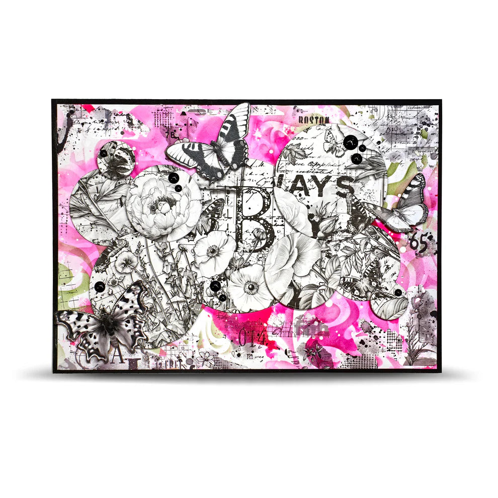 AALL & Create Rub-on - Sheets Lyrical Traces RO-18