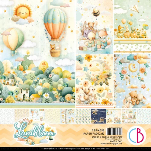 Ciao Bella - Lunibloom Paper Pad 12″x12″ 12/Pkg