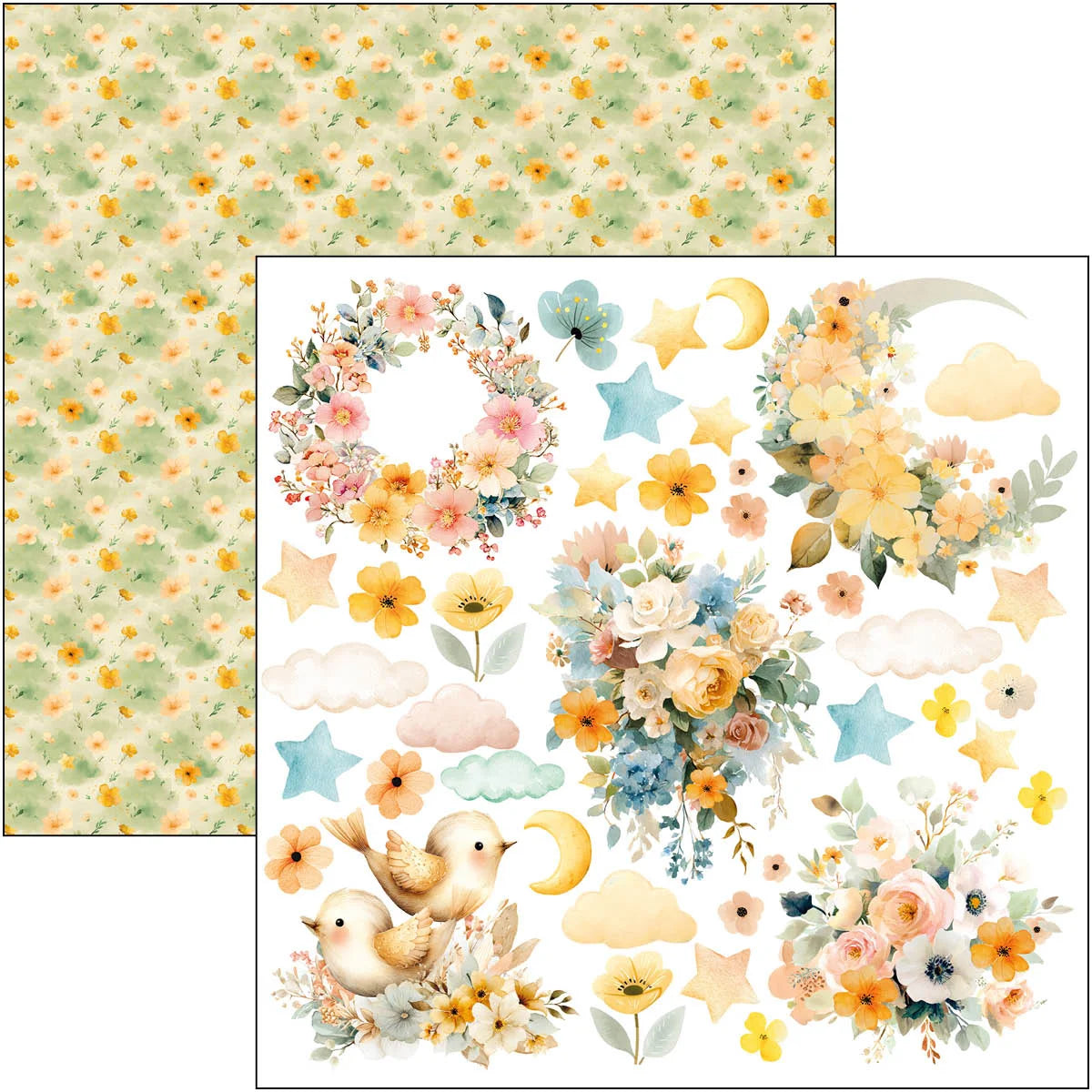 Ciao Bella - Lunibloom Paper Pad 12″x12″ 12/Pkg