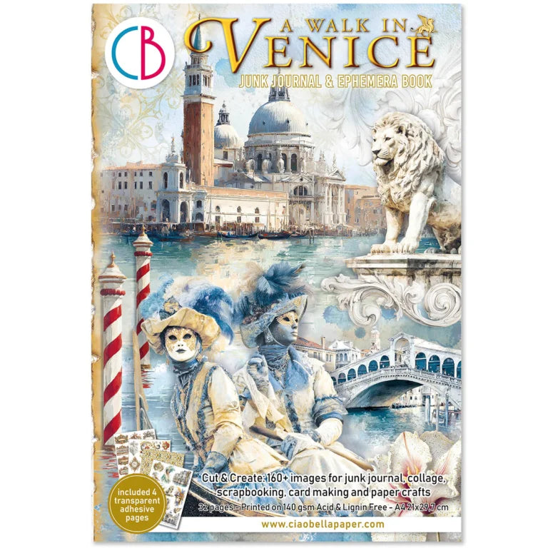 Ciao Bella - Junk Journal & Ephemera Book - A Walk In Venice