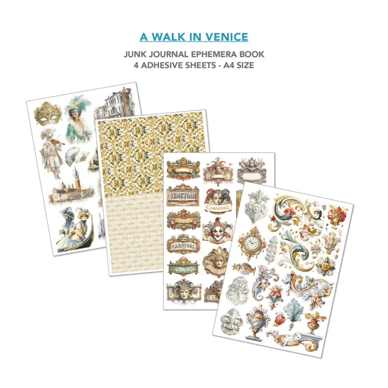 Ciao Bella - Junk Journal & Ephemera Book - A Walk In Venice