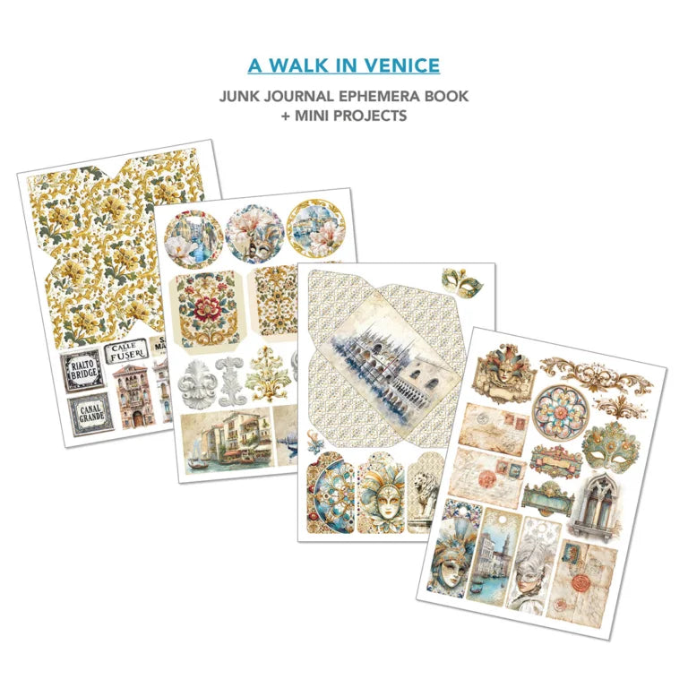 Ciao Bella - Junk Journal & Ephemera Book - A Walk In Venice
