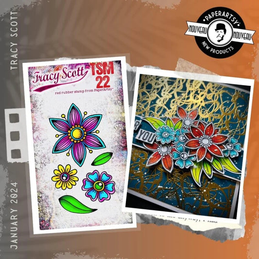 Paper Artsy- Tracy Scott Mini Stamp 22