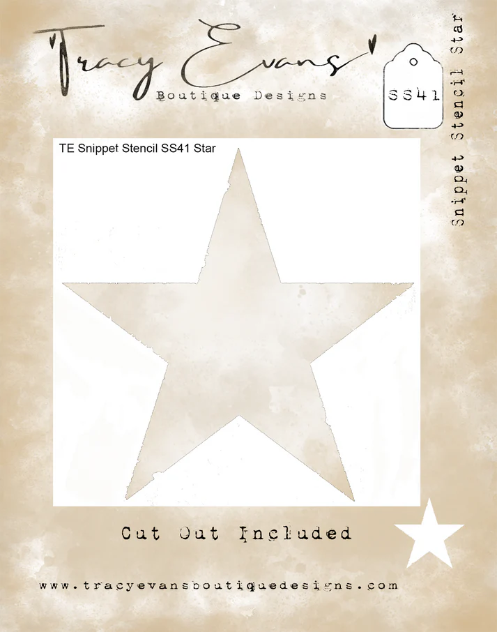 Tracy Evans Boutique Designs - Snippet Stencils - Star SS41