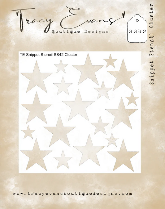 Tracy Evans Boutique Designs - Snippet Stencils - Cluster SS42