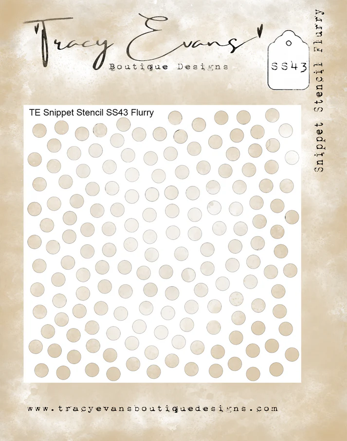 Tracy Evans Boutique Designs - Snippet Stencils -Flurry SS43