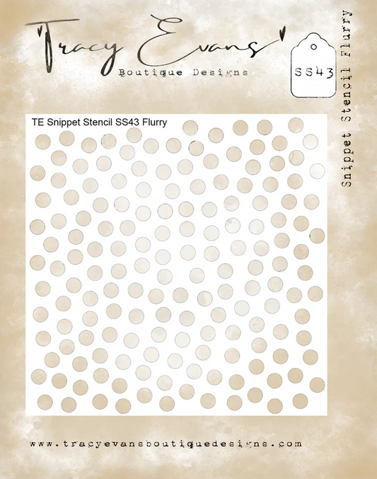 Tracy Evans Boutique Designs - Snippet Stencils -Flurry SS43