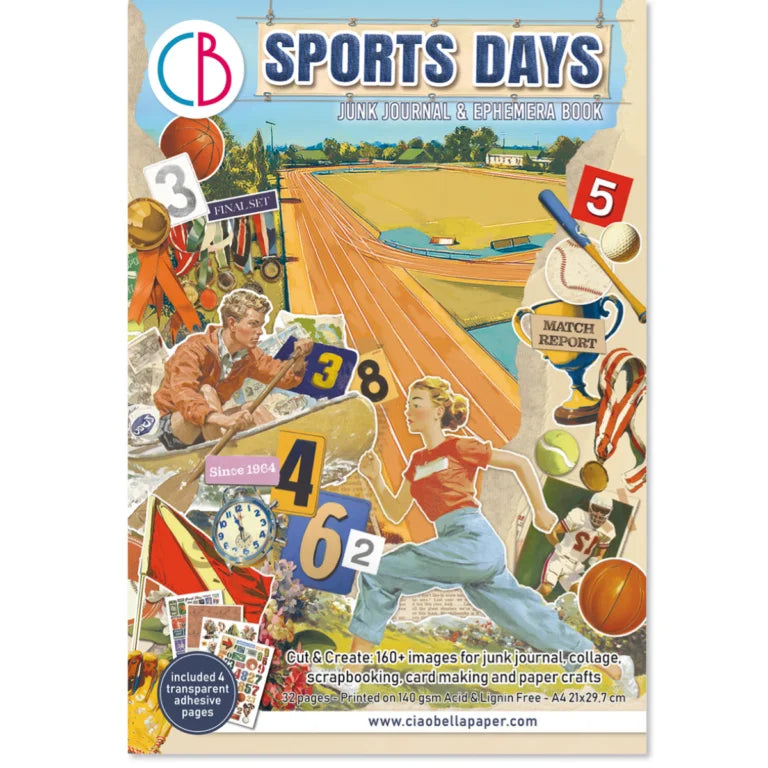 Ciao Bella - Junk Journal & Ephemera Book - Sports Days