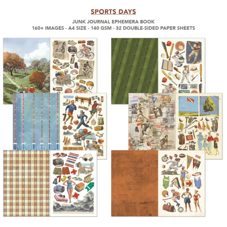 Ciao Bella - Junk Journal & Ephemera Book - Sports Days