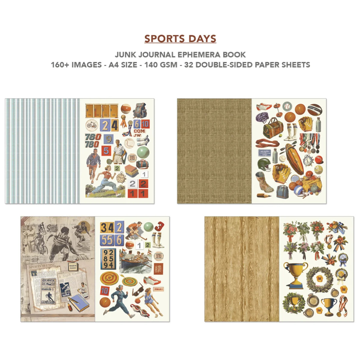 Ciao Bella - Junk Journal & Ephemera Book - Sports Days