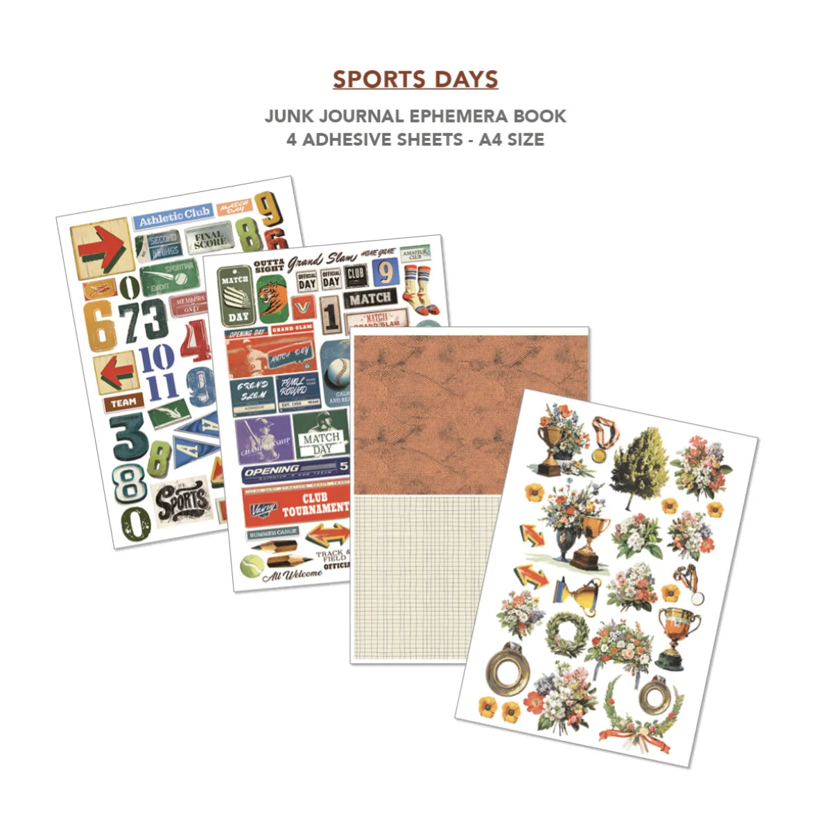 Ciao Bella - Junk Journal & Ephemera Book - Sports Days