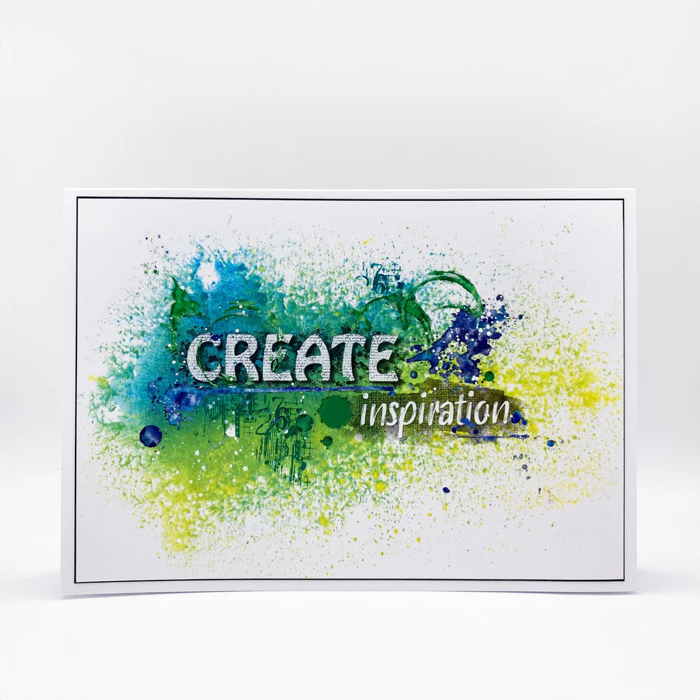 AALL & Create Rub-on Sheets Emerald Azure #13
