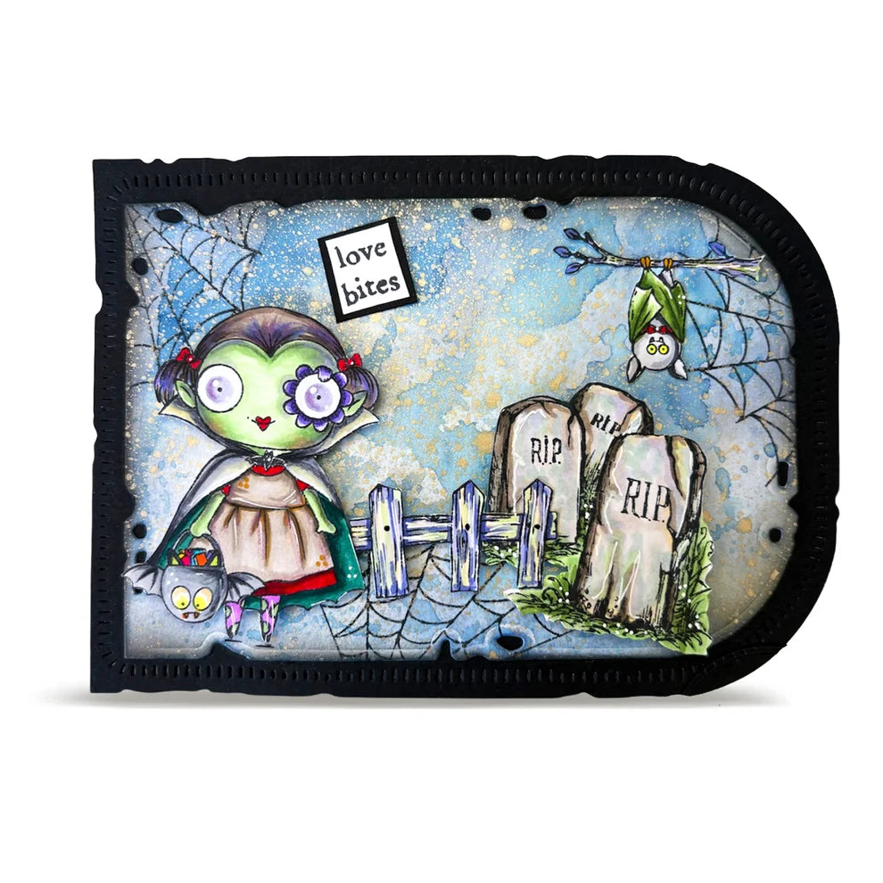 AALL & CREATE - A7 Stamps - Almost Scary #1416