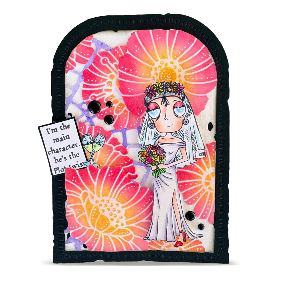 AALL & CREATE - A7 Stamps - Runaway Bride Dee  #1450