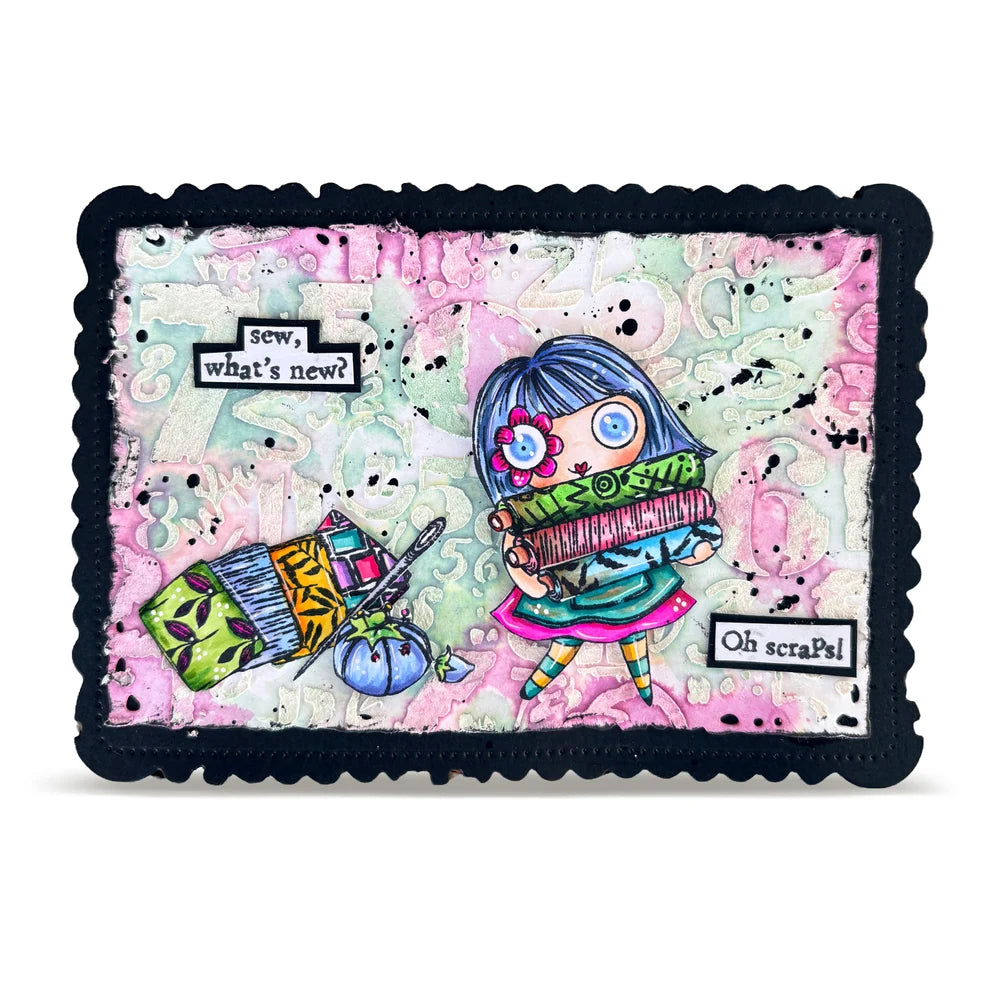 AALL & CREATE - A7 Stamps - Fabric Habit  #1499