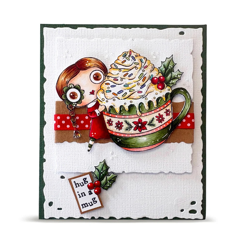 AALL & CREATE - A7 Stamps - Hug In A Mug  #1388