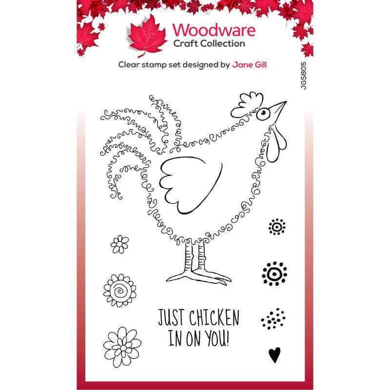 Woodware Craft Collection -Fuzzie Friends - Clara The Chicken