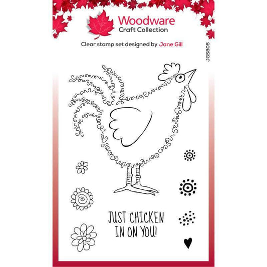 Woodware Craft Collection -Fuzzie Friends - Clara The Chicken