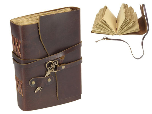 Leather Journal with Key 7"x5"