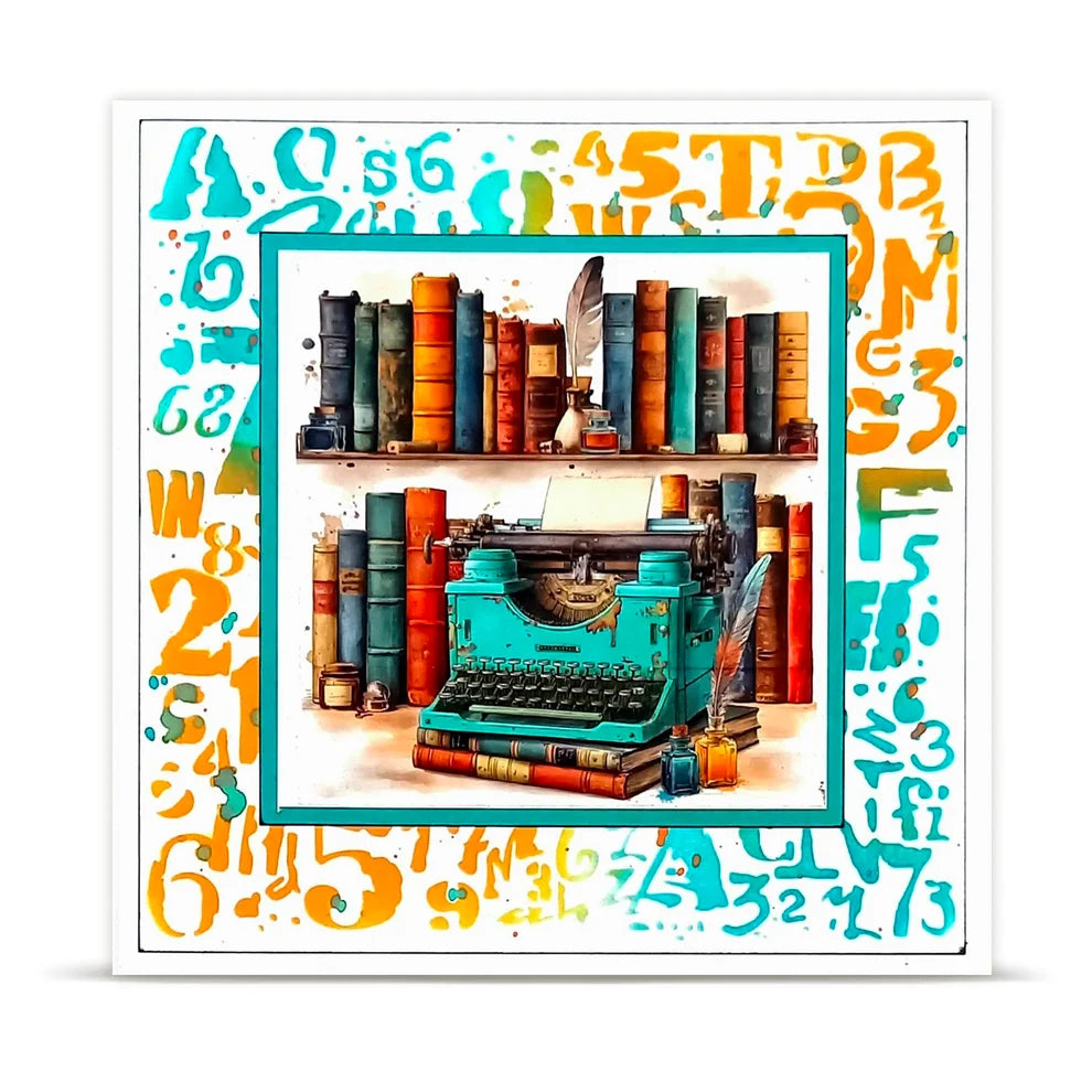 AALL & CREATE - 6X6  Stencil  - Mathpunk   #PC-268