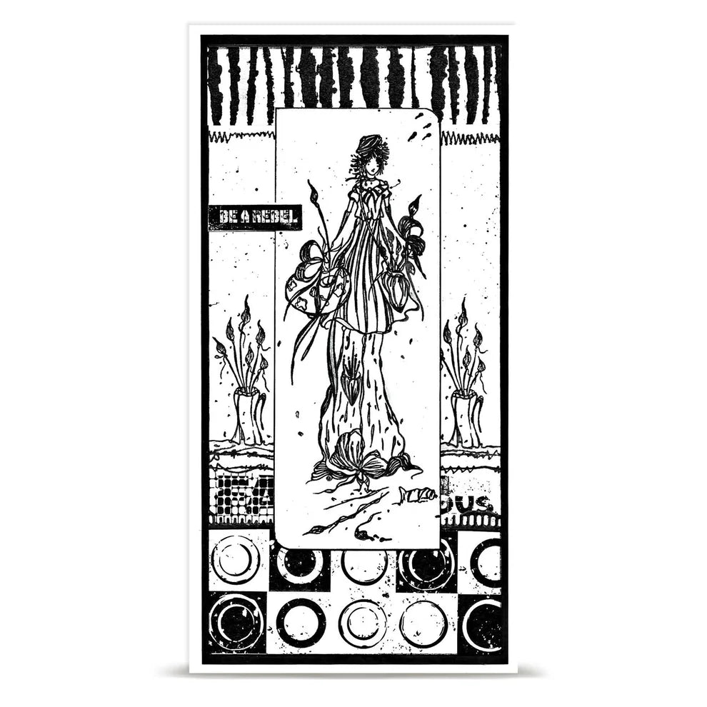 AALL & CREATE - A6 Stamps -Brush Dreams # 1485